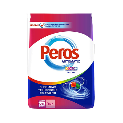  Стиральный порошок Peros Matic Bright Color 3 кг в интернет-магазине свежих фермерских продуктов Apeti.ru
