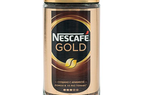  Кофе Nescafe Gold сублимированный растворимый 95 г в интернет-магазине продуктов с Преображенского рынка Apeti.ru
