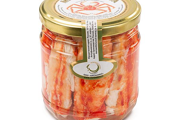  Мясо краба Морская Палитра премиум 380 мл в интернет-магазине продуктов с Преображенского рынка Apeti.ru