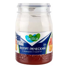 Йогурт Lactica греческий с инжиром и курагой 3% 190 г пл/б БЗМЖ