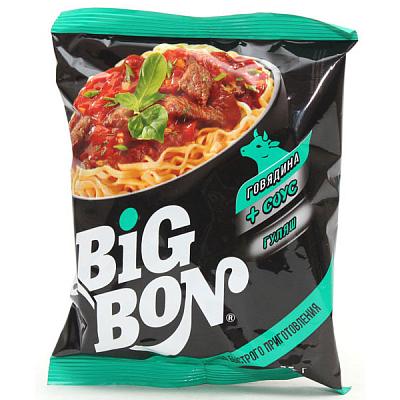  Лапша быстрого приготовления Big Bon говядина и соус гуляш 75 г в интернет-магазине свежих фермерских продуктов Apeti.ru