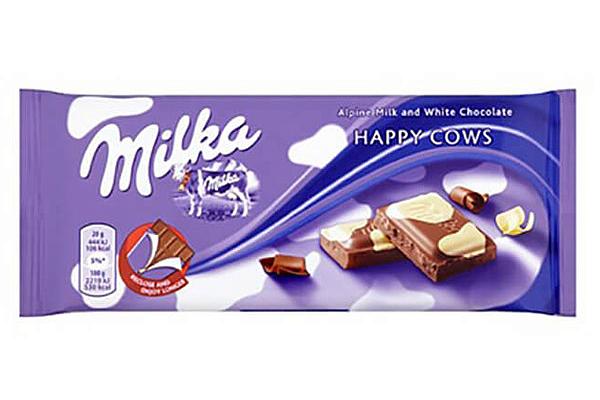 Шоколад Milka молочный счастливая корова 100 г в интернет-магазине продуктов с Преображенского рынка Apeti.ru