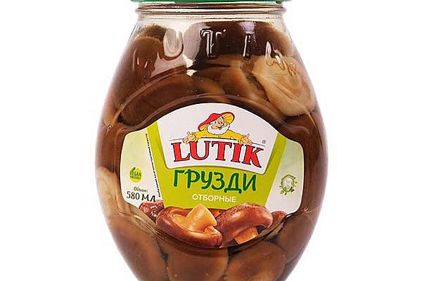  Грузди LUTIK отборные ст/б 580 г в интернет-магазине продуктов с Преображенского рынка Apeti.ru