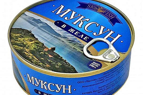  Муксун в желе SK FISH 240 г в интернет-магазине продуктов с Преображенского рынка Apeti.ru