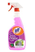 Средство для мытья стекол Help Аромат весны 0,5л (с курком)