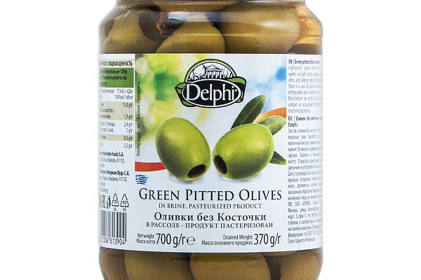  Оливки Delphi без косточек в рассоле 700г в интернет-магазине продуктов с Преображенского рынка Apeti.ru