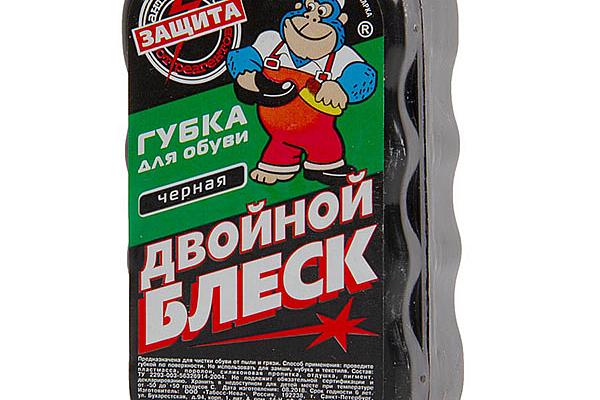  Губка для обуви ДВОЙНОЙ БЛЕСК черная  в интернет-магазине продуктов с Преображенского рынка Apeti.ru