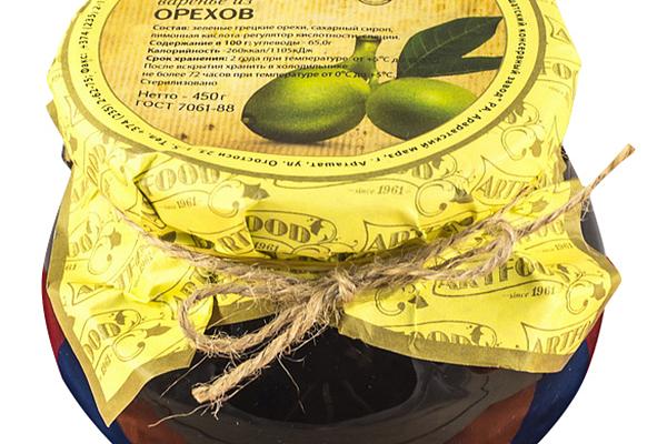  Варенье Artfood из орехов 450 г в интернет-магазине продуктов с Преображенского рынка Apeti.ru