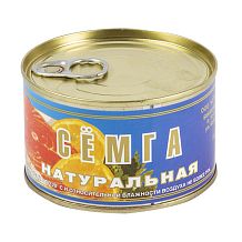 Семга "Устькамчатрыба" натуральная 245 г