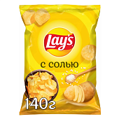 Чипсы Lays с солью 140 г