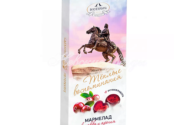  Мармелад желейно-фруктовый Клюква-Арония Невские Звезды, 115 гр в интернет-магазине продуктов с Преображенского рынка Apeti.ru