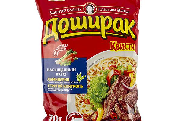  Лапша Доширак квисти со вкусом говядины пакет 70 г в интернет-магазине продуктов с Преображенского рынка Apeti.ru
