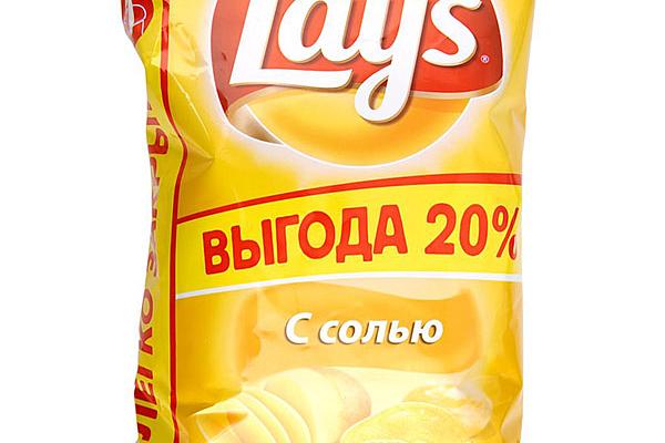  Чипсы Lays с солью 225 г в интернет-магазине продуктов с Преображенского рынка Apeti.ru