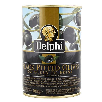 Маслины Delphi без косточек 400 г