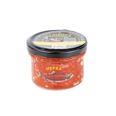 Красная икра нерки Золото Сахалина 90 г