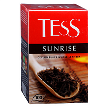 Чай черный Tess Sunrise крупнолистовой цейлонский 100 г