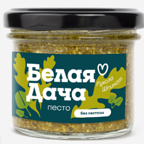  Соус Белая дача  Песто из руколы и шпината 90 г  в интернет-магазине свежих фермерских продуктов Apeti.ru