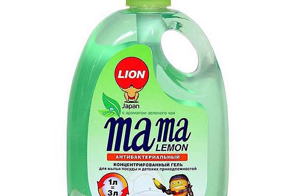 Гель Mama lemon для мытья посуды и детских принадлежностей зеленый чай 1 л в интернет-магазине продуктов с Преображенского рынка Apeti.ru
