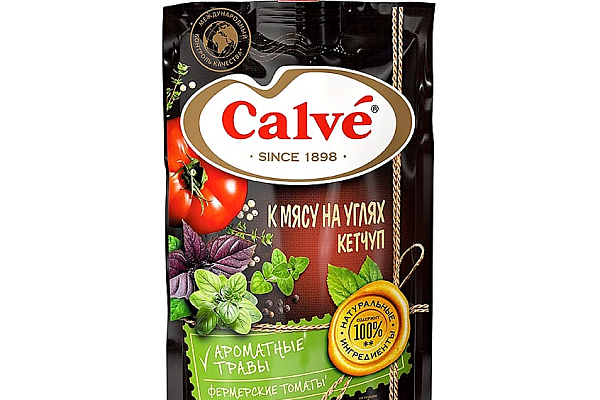  Кетчуп Calve к мясу на углях 350 г в интернет-магазине продуктов с Преображенского рынка Apeti.ru