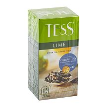 Чай зеленый Tess Lime с лимоном 25 пак