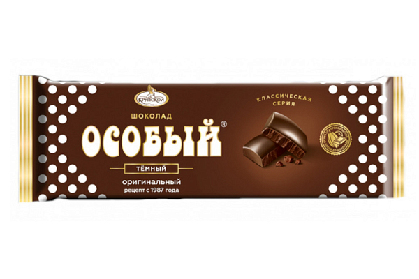  Шоколад тёмный «Особый», 200 гр, КФ Крупской в интернет-магазине продуктов с Преображенского рынка Apeti.ru