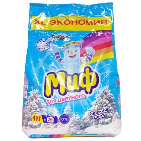 Стиральный порошок Миф автомат 3 в 1 свежий цвет 4 кг в Apeti.ru  Стиральный порошок Миф автомат 3 в 1 свежий цвет 4 кг в интернет-магазине свежих фермерских продуктов Apeti.ru