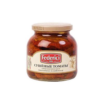  Томаты сушеные Federici в подсолнечном масле 280 г в интернет-магазине свежих фермерских продуктов Apeti.ru