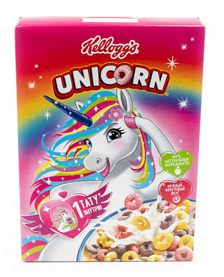 Готовый завтрак Kellogg s Unicorn Радужные колечки 195гр