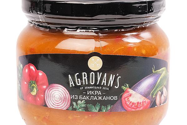  Икра из баклажанов Agroyans 530 г в интернет-магазине продуктов с Преображенского рынка Apeti.ru