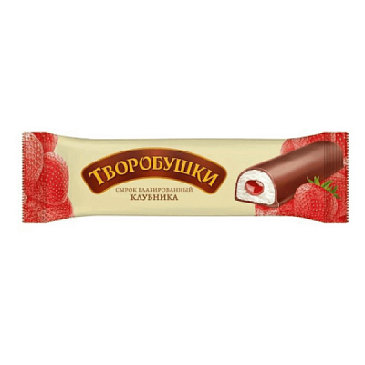 Сырок творожный Творобушки 20% с начинкой "Клубника" 40г