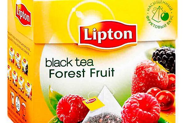  Чай черный Lipton Forest Fruit пирамидки 20 шт в интернет-магазине продуктов с Преображенского рынка Apeti.ru