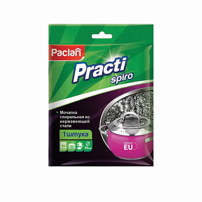 Мочалка металлическая SPIRO PACLAN 5,5*5,5 сталь 15г