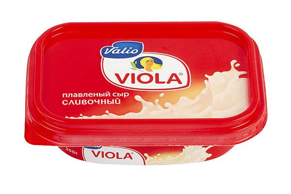  Сыр Viola плавленый сливочный 200 г в интернет-магазине продуктов с Преображенского рынка Apeti.ru