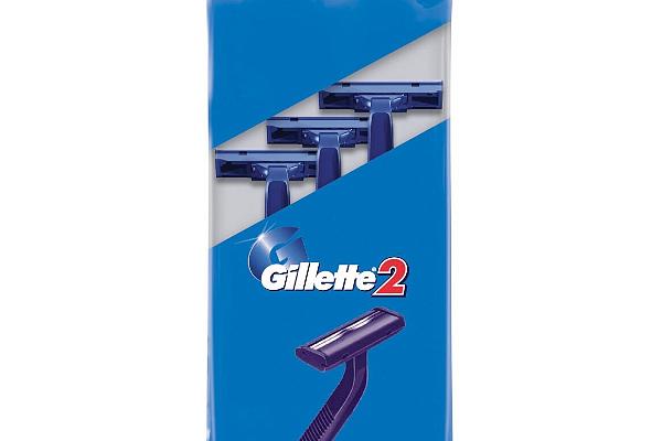  Бритва Gillette 2 одноразовая 3 шт в интернет-магазине продуктов с Преображенского рынка Apeti.ru