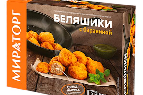  Беляшики Мираторг с бараниной 250 г в интернет-магазине продуктов с Преображенского рынка Apeti.ru