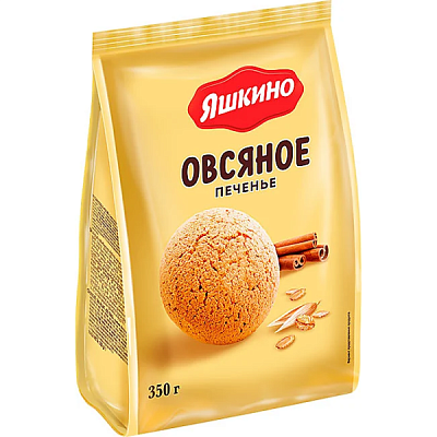  Печенье Яшкино сдобное Овсяночка  350 г в интернет-магазине свежих фермерских продуктов Apeti.ru