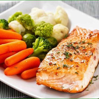  Семга с овощами (готовая еда) 380 гр в интернет-магазине свежих фермерских продуктов Apeti.ru