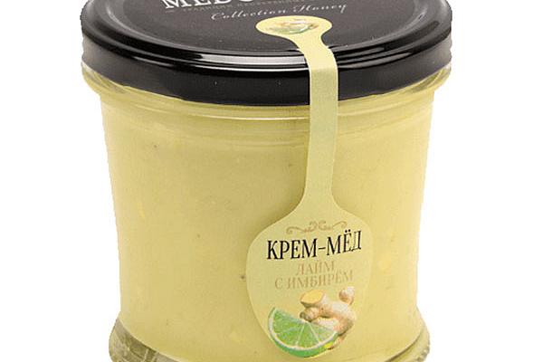  Крем-мед Medolubov лайм с имбирем стакан 250 мл в интернет-магазине продуктов с Преображенского рынка Apeti.ru