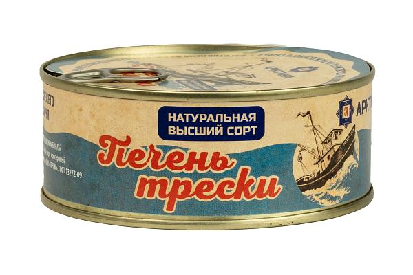  Печень трески "Мурманский рыбокомбинат" натуральная 230 г в интернет-магазине продуктов с Преображенского рынка Apeti.ru