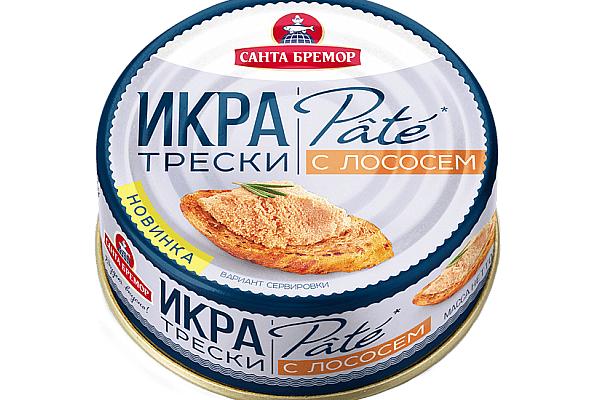  Икра трески с лососем "Пате" деликатесная пастеризованная 90 г в интернет-магазине продуктов с Преображенского рынка Apeti.ru
