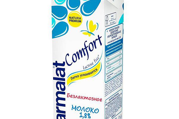  Молоко Parmalat ультрапастеризованное безлактозное 1,8% 1 л БЗМЖ в интернет-магазине продуктов с Преображенского рынка Apeti.ru