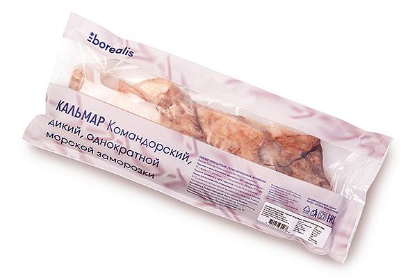  Кальмар "Borealis" дикий, однократной морской заморозки, 650 г в интернет-магазине продуктов с Преображенского рынка Apeti.ru