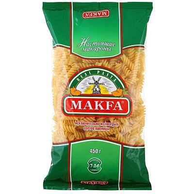  Макаронные изделия Makfa спирали 450 г в интернет-магазине свежих фермерских продуктов Apeti.ru