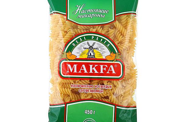  Макаронные изделия Makfa спирали 450 г в интернет-магазине продуктов с Преображенского рынка Apeti.ru