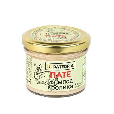 Пате из мяса кролика, Paterria 90г