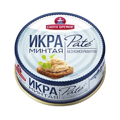 Икра минтая деликатесная люкс Пате 90 г