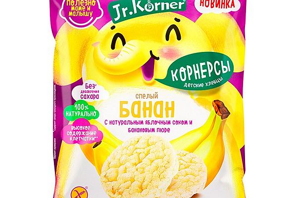 Хлебцы рисовые мини Jr.Korner банан 30 г в интернет-магазине продуктов с Преображенского рынка Apeti.ru