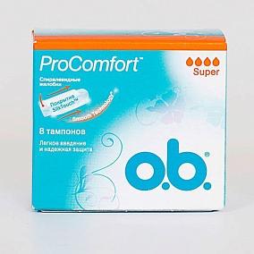  Гигиенические тампоны ProComfort Super O.B., 8 шт в интернет-магазине свежих фермерских продуктов Apeti.ru