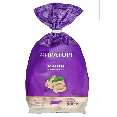 Манты По-восточному Мираторг с говядиной 800 г