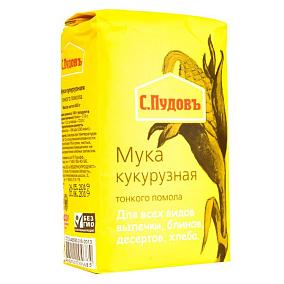  Мука кукурузная С.Пудовъ тонкого помола 450 г в интернет-магазине свежих фермерских продуктов Apeti.ru